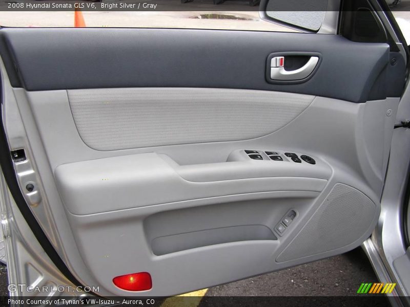 Bright Silver / Gray 2008 Hyundai Sonata GLS V6