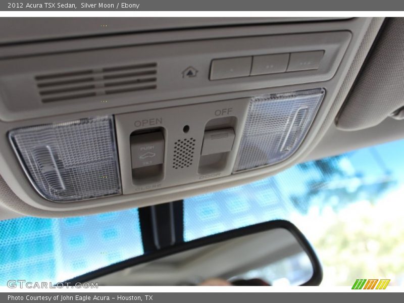 Silver Moon / Ebony 2012 Acura TSX Sedan