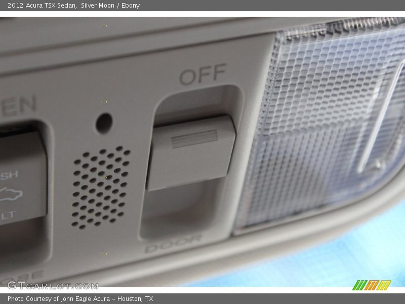 Silver Moon / Ebony 2012 Acura TSX Sedan