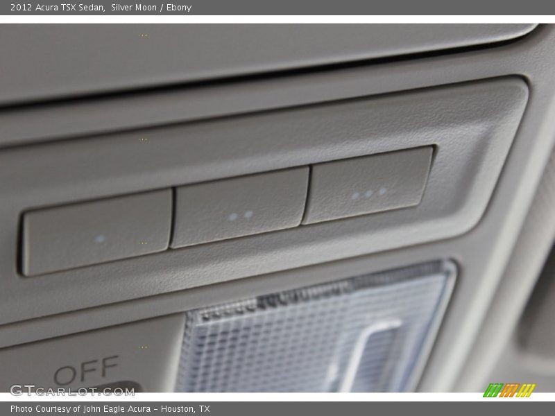 Silver Moon / Ebony 2012 Acura TSX Sedan
