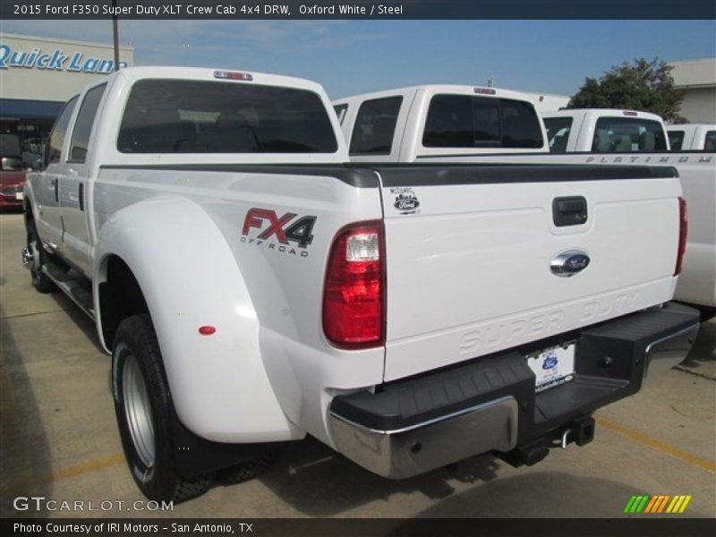 Oxford White / Steel 2015 Ford F350 Super Duty XLT Crew Cab 4x4 DRW