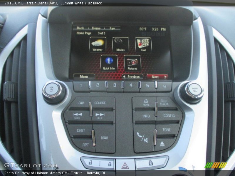 Summit White / Jet Black 2015 GMC Terrain Denali AWD