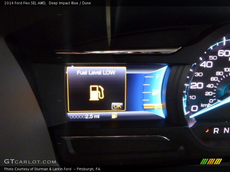 Deep Impact Blue / Dune 2014 Ford Flex SEL AWD