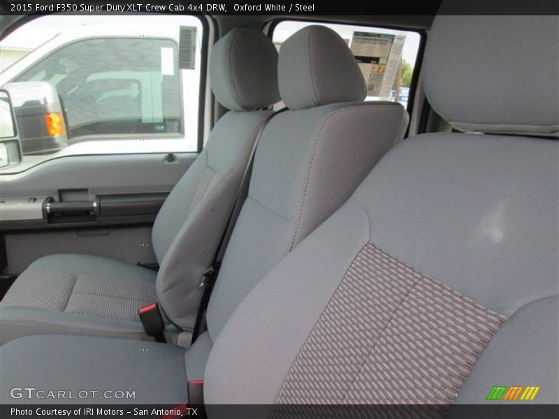 Oxford White / Steel 2015 Ford F350 Super Duty XLT Crew Cab 4x4 DRW