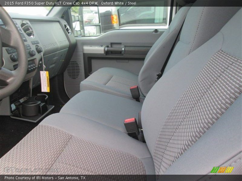 Oxford White / Steel 2015 Ford F350 Super Duty XLT Crew Cab 4x4 DRW