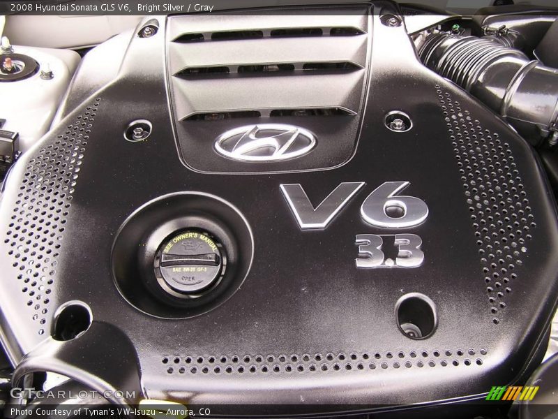 Bright Silver / Gray 2008 Hyundai Sonata GLS V6