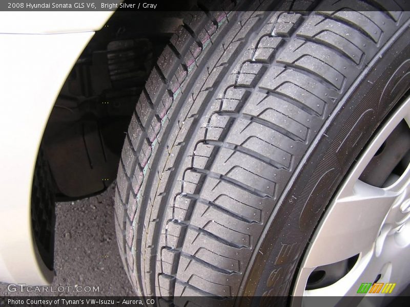 Bright Silver / Gray 2008 Hyundai Sonata GLS V6