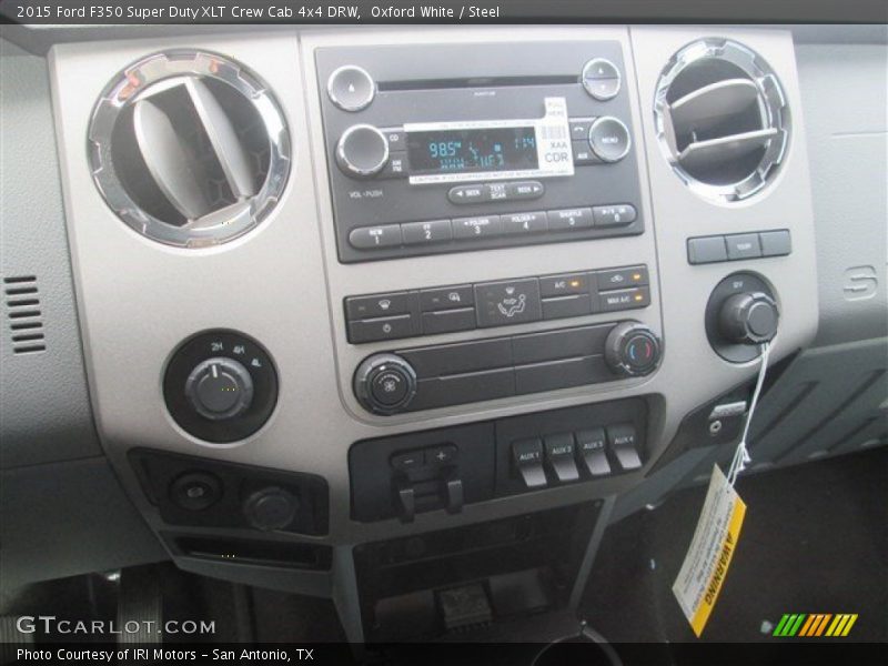 Oxford White / Steel 2015 Ford F350 Super Duty XLT Crew Cab 4x4 DRW