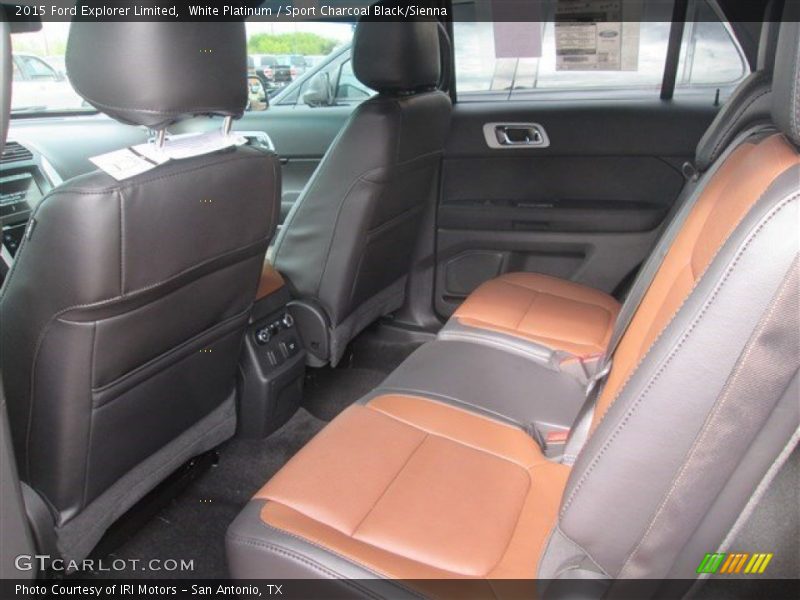 White Platinum / Sport Charcoal Black/Sienna 2015 Ford Explorer Limited