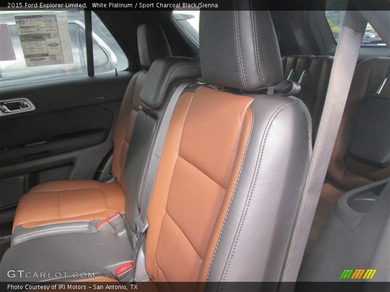White Platinum / Sport Charcoal Black/Sienna 2015 Ford Explorer Limited