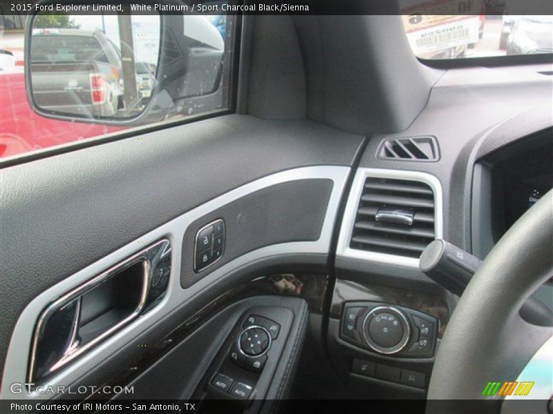 White Platinum / Sport Charcoal Black/Sienna 2015 Ford Explorer Limited