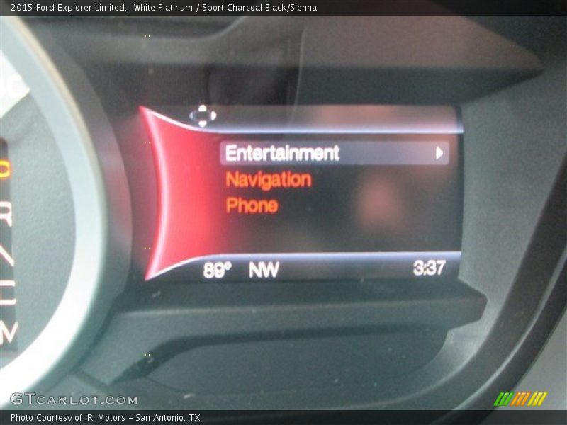 White Platinum / Sport Charcoal Black/Sienna 2015 Ford Explorer Limited