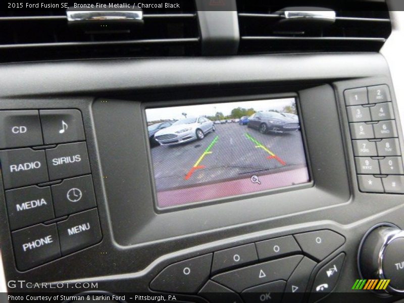 Bronze Fire Metallic / Charcoal Black 2015 Ford Fusion SE