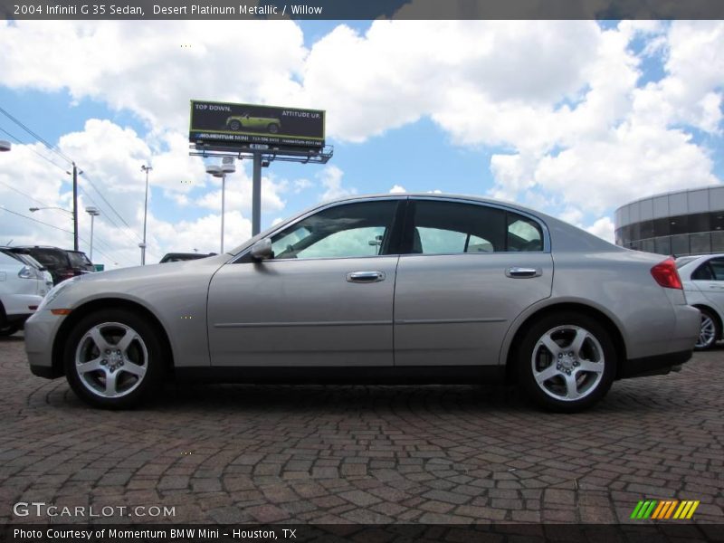 Desert Platinum Metallic / Willow 2004 Infiniti G 35 Sedan