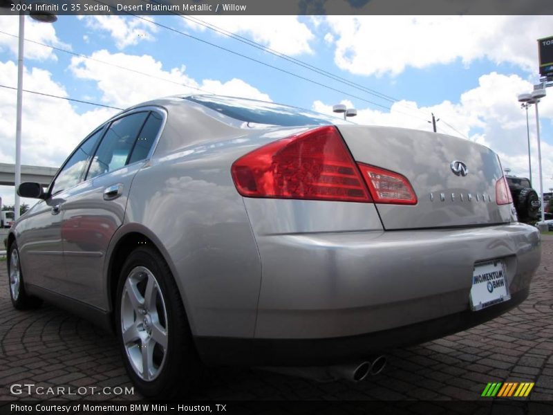 Desert Platinum Metallic / Willow 2004 Infiniti G 35 Sedan