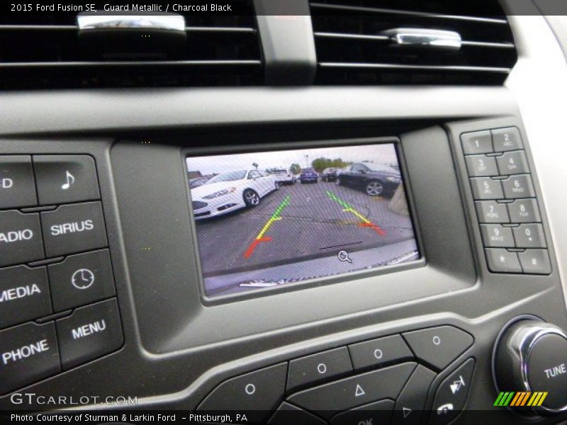 Guard Metallic / Charcoal Black 2015 Ford Fusion SE