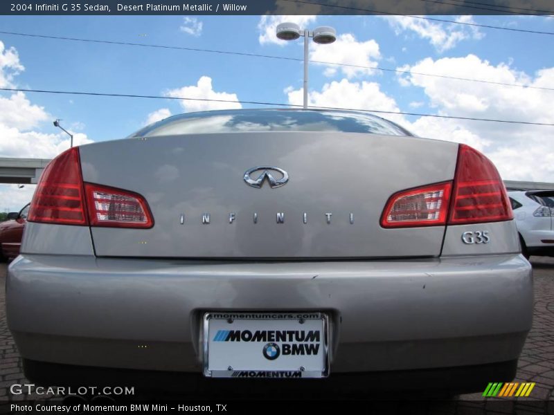 Desert Platinum Metallic / Willow 2004 Infiniti G 35 Sedan