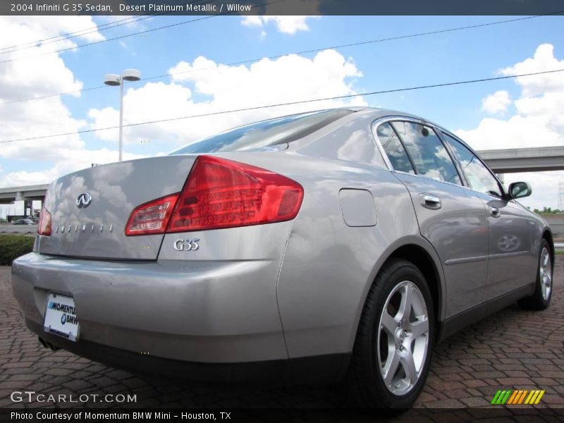 Desert Platinum Metallic / Willow 2004 Infiniti G 35 Sedan
