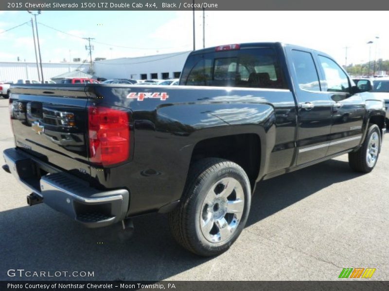 Black / Cocoa/Dune 2015 Chevrolet Silverado 1500 LTZ Double Cab 4x4