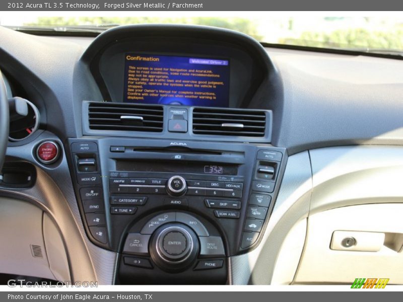 Forged Silver Metallic / Parchment 2012 Acura TL 3.5 Technology