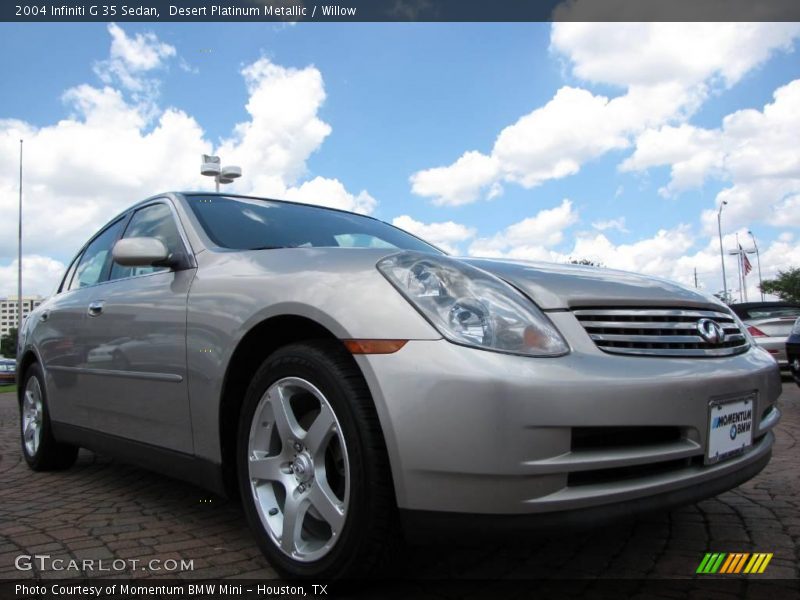Desert Platinum Metallic / Willow 2004 Infiniti G 35 Sedan