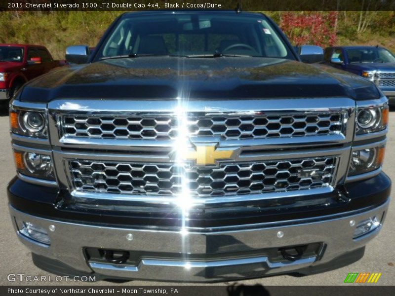 Black / Cocoa/Dune 2015 Chevrolet Silverado 1500 LTZ Double Cab 4x4