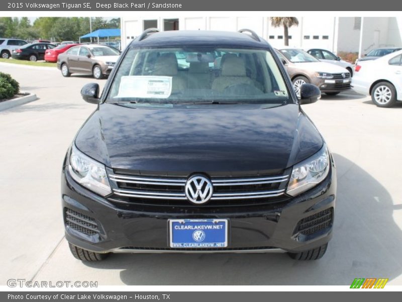 Deep Black Pearl / Sandstone 2015 Volkswagen Tiguan SE
