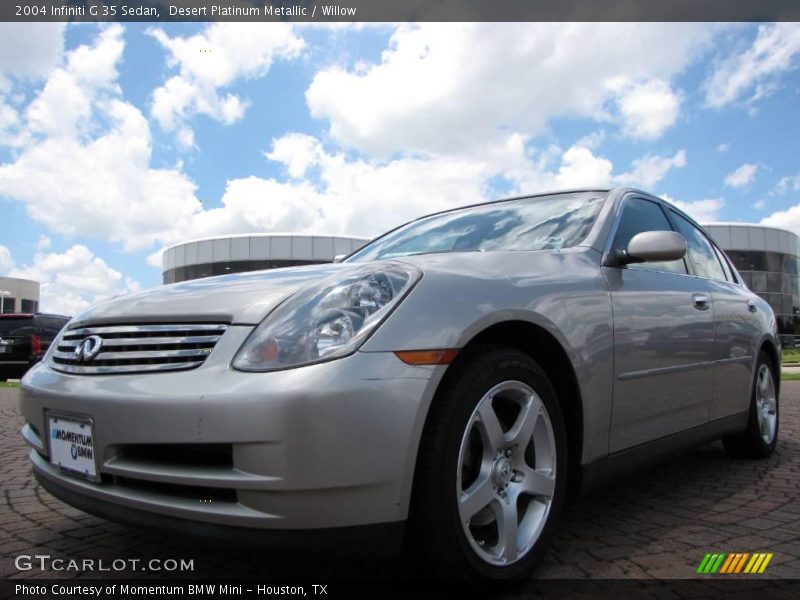 Desert Platinum Metallic / Willow 2004 Infiniti G 35 Sedan