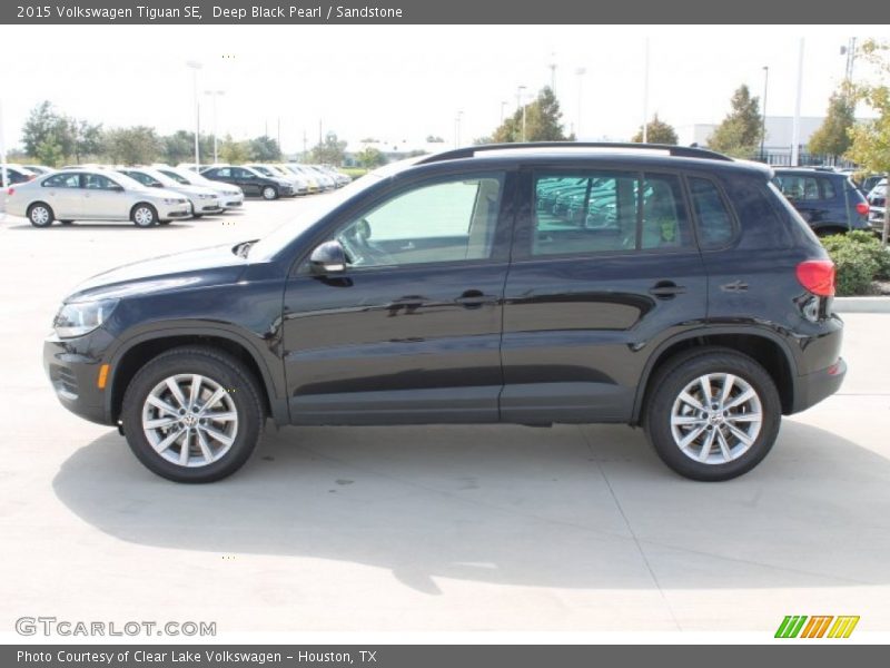 Deep Black Pearl / Sandstone 2015 Volkswagen Tiguan SE