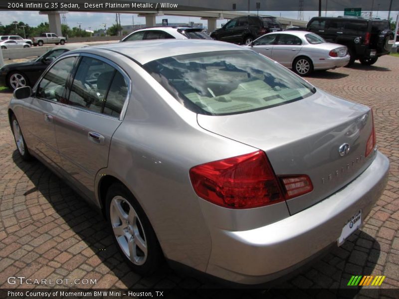 Desert Platinum Metallic / Willow 2004 Infiniti G 35 Sedan