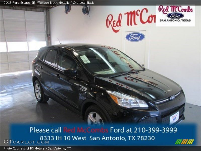 Tuxedo Black Metallic / Charcoal Black 2015 Ford Escape SE