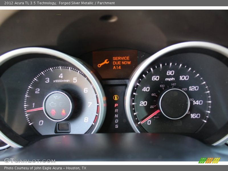 Forged Silver Metallic / Parchment 2012 Acura TL 3.5 Technology