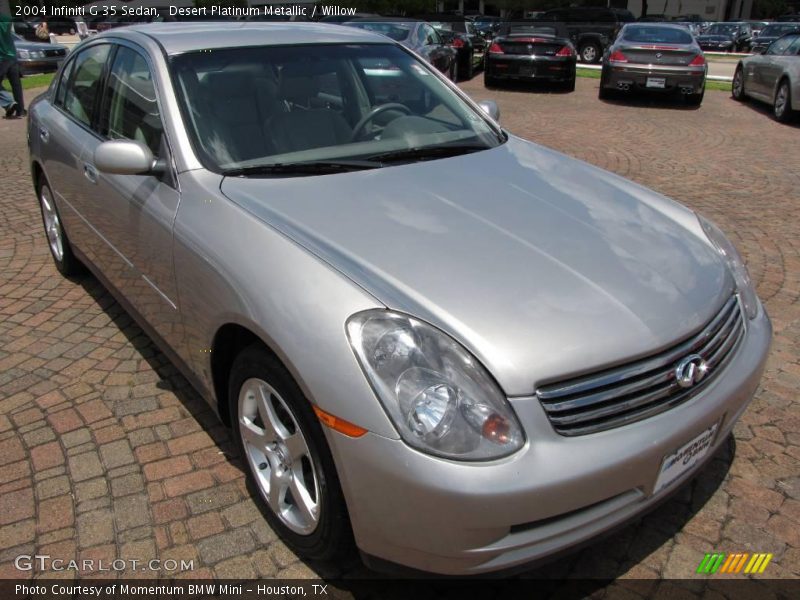 Desert Platinum Metallic / Willow 2004 Infiniti G 35 Sedan