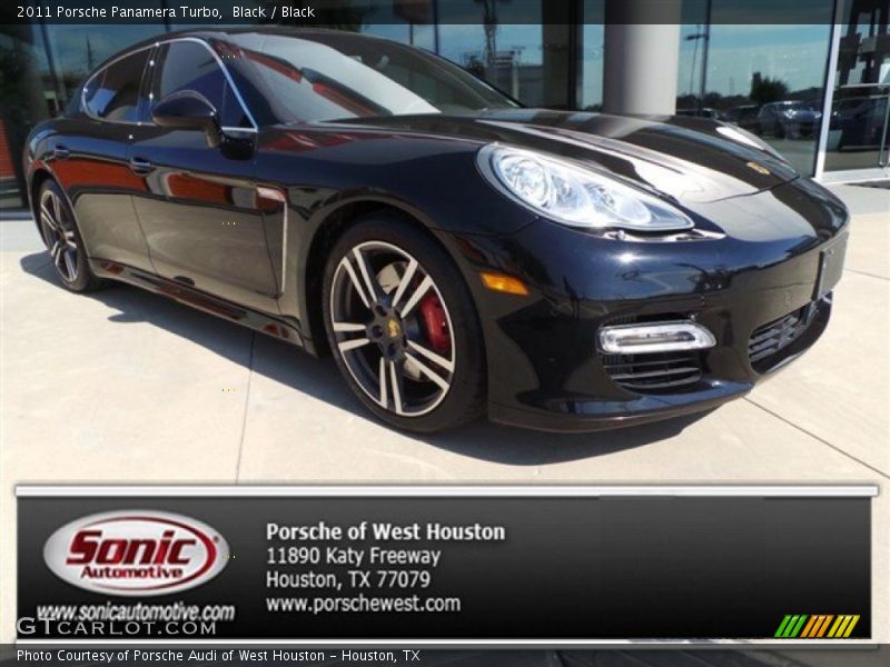 Black / Black 2011 Porsche Panamera Turbo