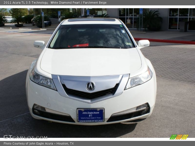 White Diamond Pearl / Parchment Beige 2011 Acura TL 3.5 Technology