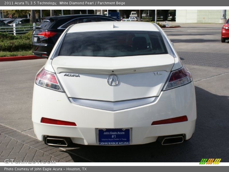 White Diamond Pearl / Parchment Beige 2011 Acura TL 3.5 Technology