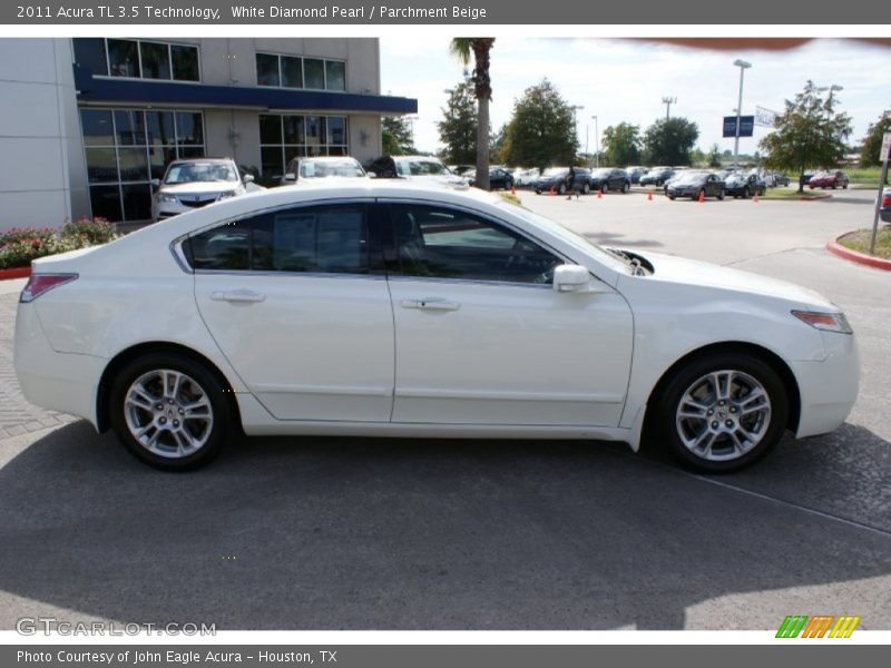 White Diamond Pearl / Parchment Beige 2011 Acura TL 3.5 Technology