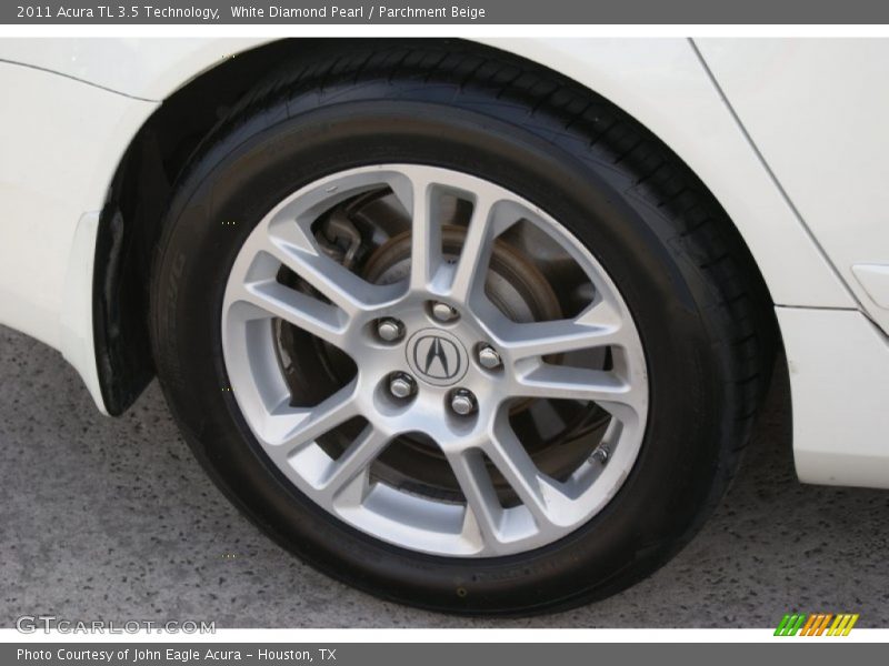 White Diamond Pearl / Parchment Beige 2011 Acura TL 3.5 Technology