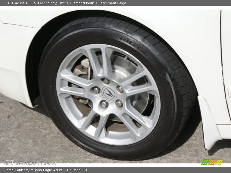 White Diamond Pearl / Parchment Beige 2011 Acura TL 3.5 Technology
