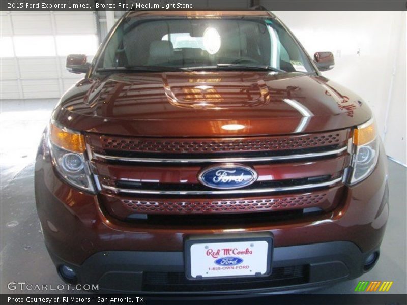 Bronze Fire / Medium Light Stone 2015 Ford Explorer Limited