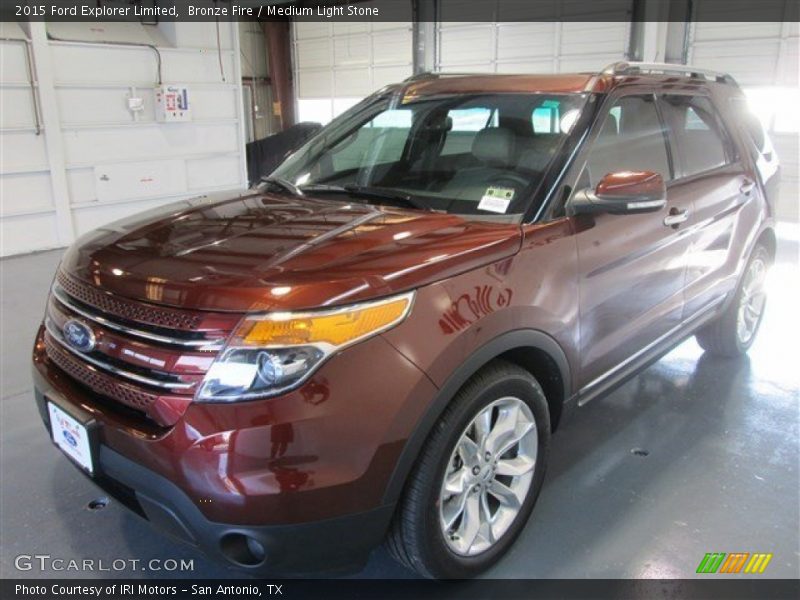 Bronze Fire / Medium Light Stone 2015 Ford Explorer Limited