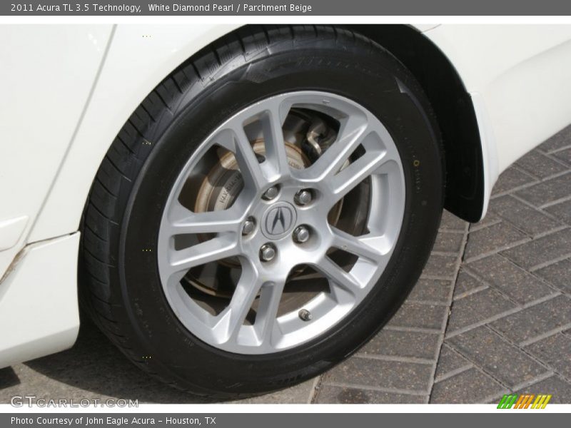 White Diamond Pearl / Parchment Beige 2011 Acura TL 3.5 Technology