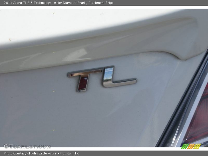 White Diamond Pearl / Parchment Beige 2011 Acura TL 3.5 Technology