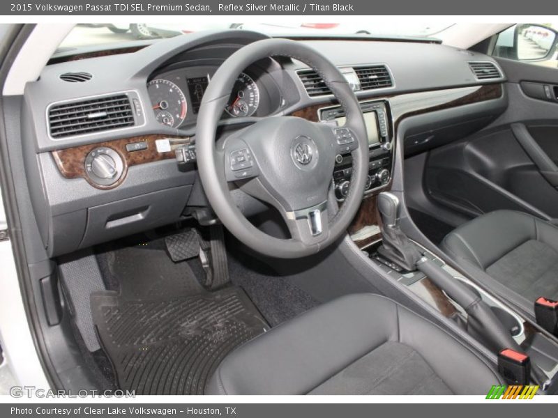 Titan Black Interior - 2015 Passat TDI SEL Premium Sedan 