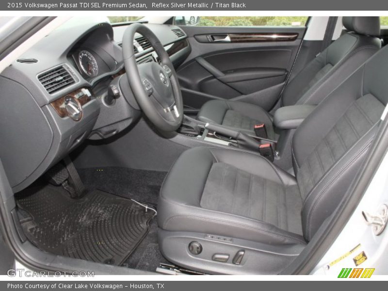 Front Seat of 2015 Passat TDI SEL Premium Sedan