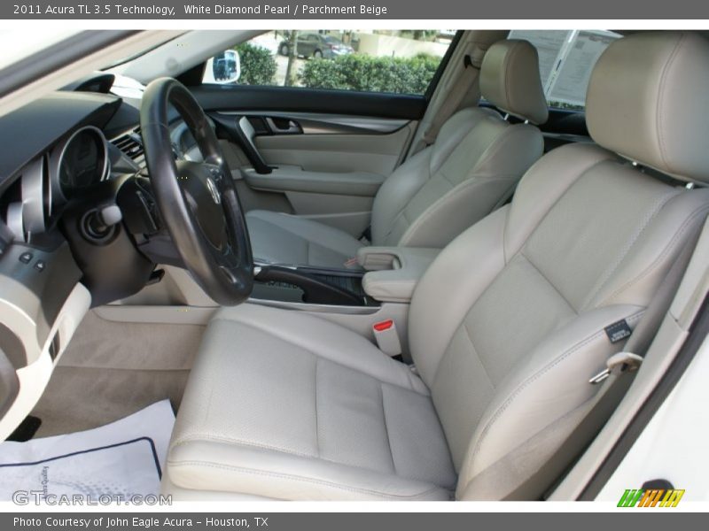 White Diamond Pearl / Parchment Beige 2011 Acura TL 3.5 Technology