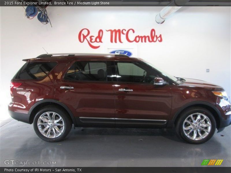 Bronze Fire / Medium Light Stone 2015 Ford Explorer Limited