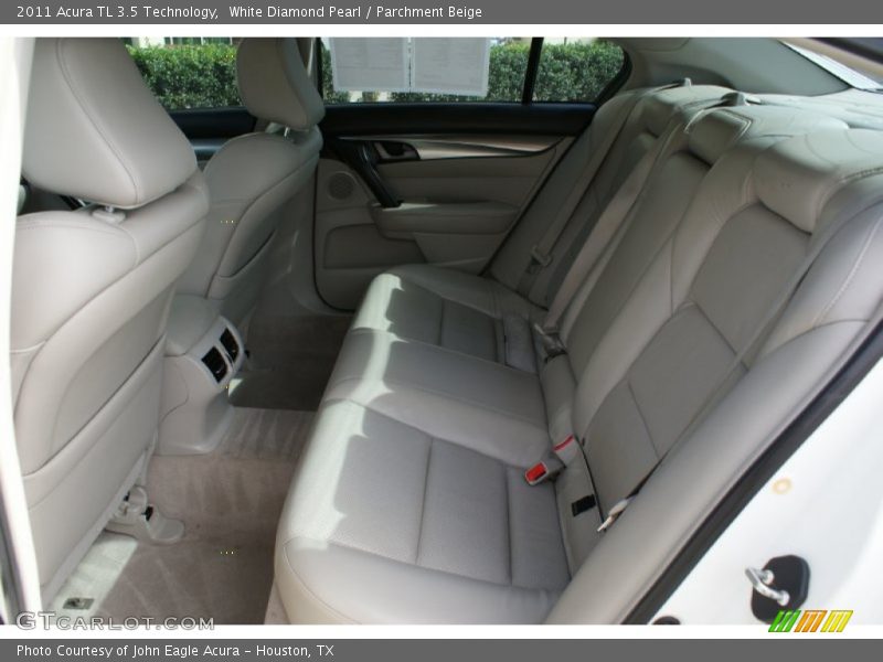 White Diamond Pearl / Parchment Beige 2011 Acura TL 3.5 Technology