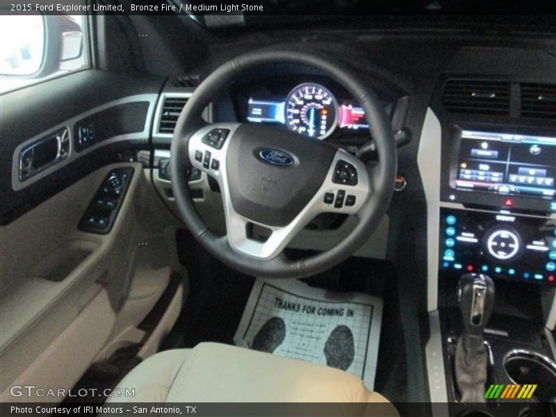 Bronze Fire / Medium Light Stone 2015 Ford Explorer Limited