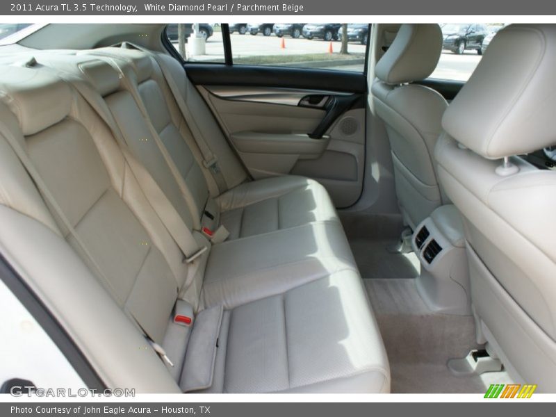 White Diamond Pearl / Parchment Beige 2011 Acura TL 3.5 Technology